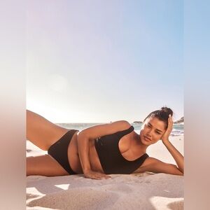 La Blanca Black Bikini Bottoms NWT